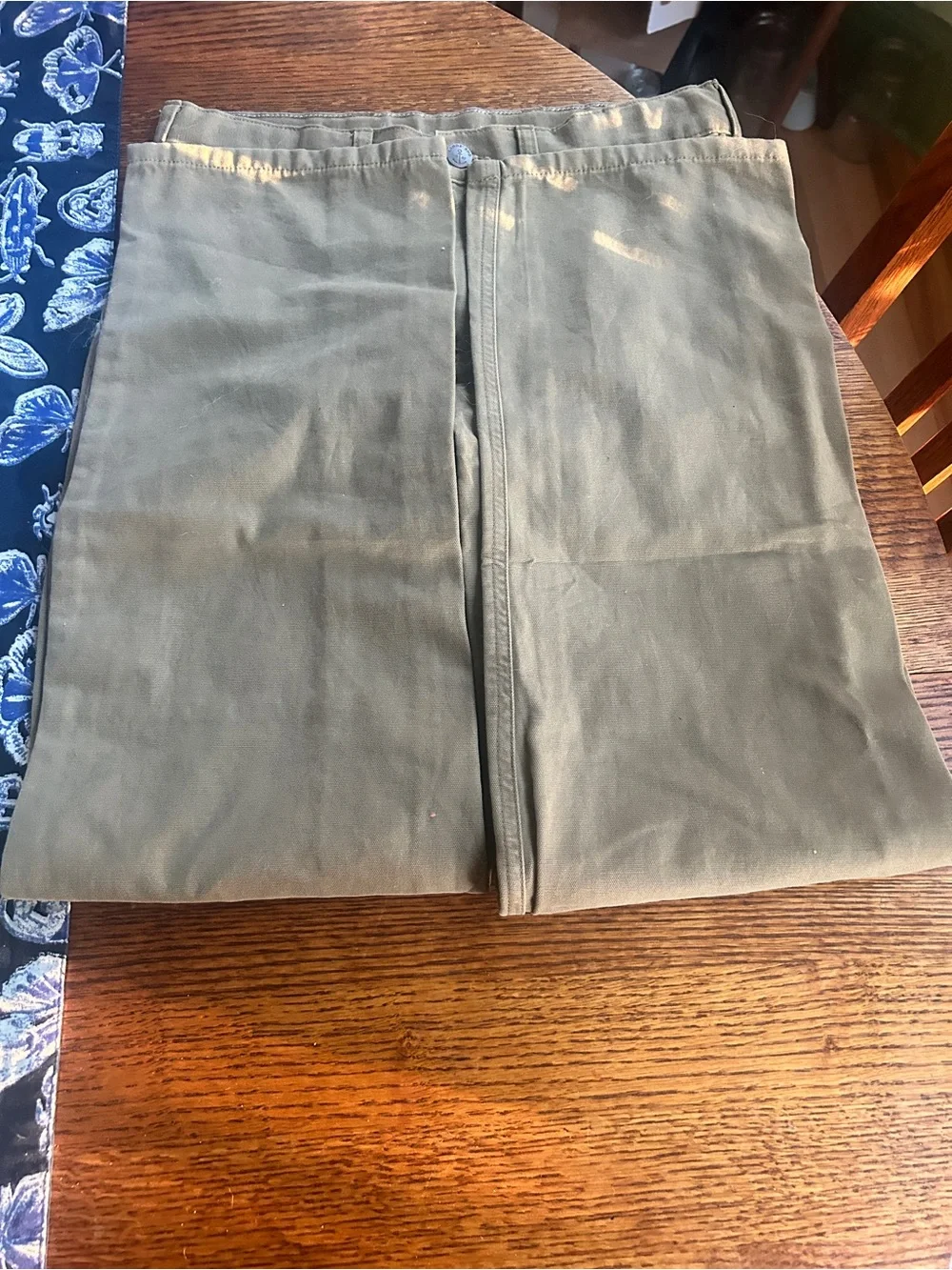 Lands' End Olive Utility Casual Pants for Kids